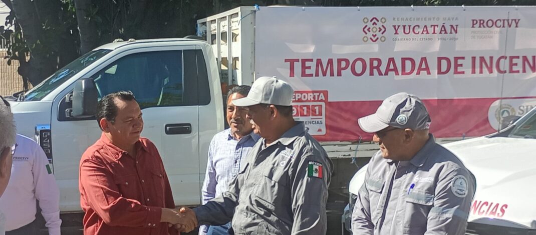 Conagua se suma al operativo contra incendios en Yucatán 