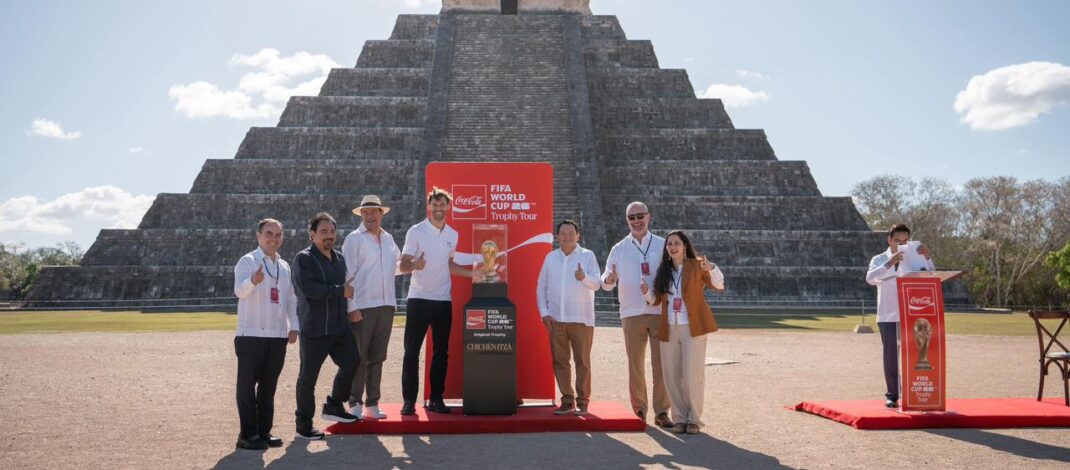 Yucatán recibe el Trofeo de la Copa Mundial de Fútbol FIFA 2026