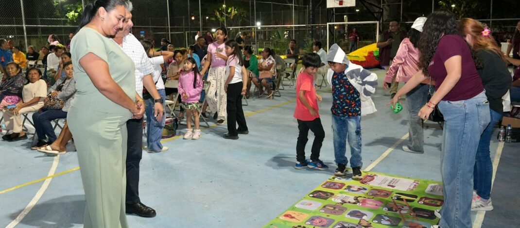 Instalan comité Aliados por la Comunidad en Cholul con Feria del Bienestar para las familias