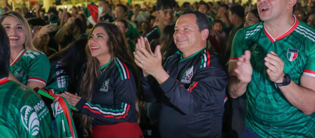 Zonas Fan reúnen a más de 11 mil personas en Yucatán durante triunfo de México