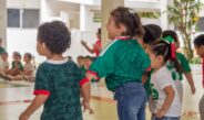 Niñas y niños de los Centros de Atención Infantil del Isstey viven emoción del fútbol