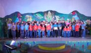 Niñas y niños de Paaxil Kuxtal llenan de música la Concha Acústica de Tixpéhual